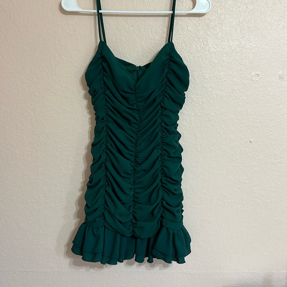 Green Lucy in the Sky Mini Dress